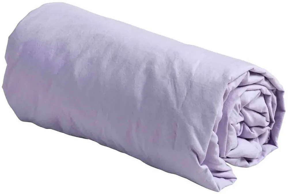 Linge de lit - Drap housse Céleste Lilas 200 x 90 - LA CERISE SUR LE GATEAU