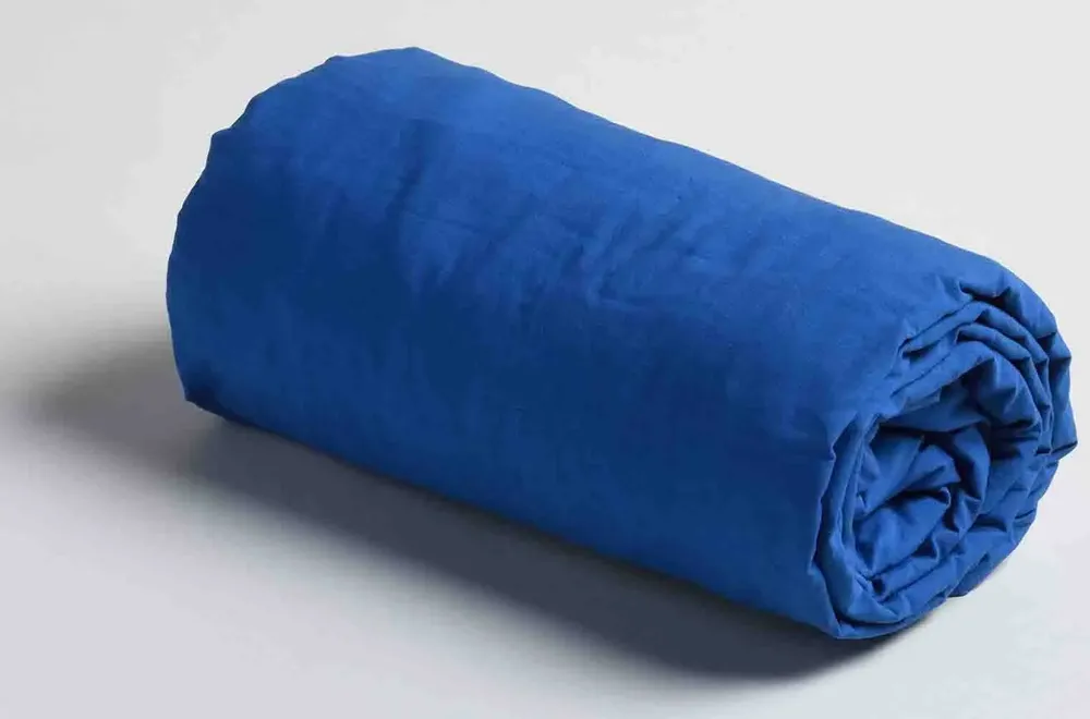 Bed linens - Céleste Fitted Sheet So Blue 200 X 160 - LA CERISE SUR LE GATEAU