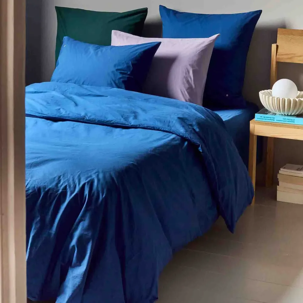 Linge de lit - Drap housse Céleste So blue 200 x 180 - LA CERISE SUR LE GATEAU