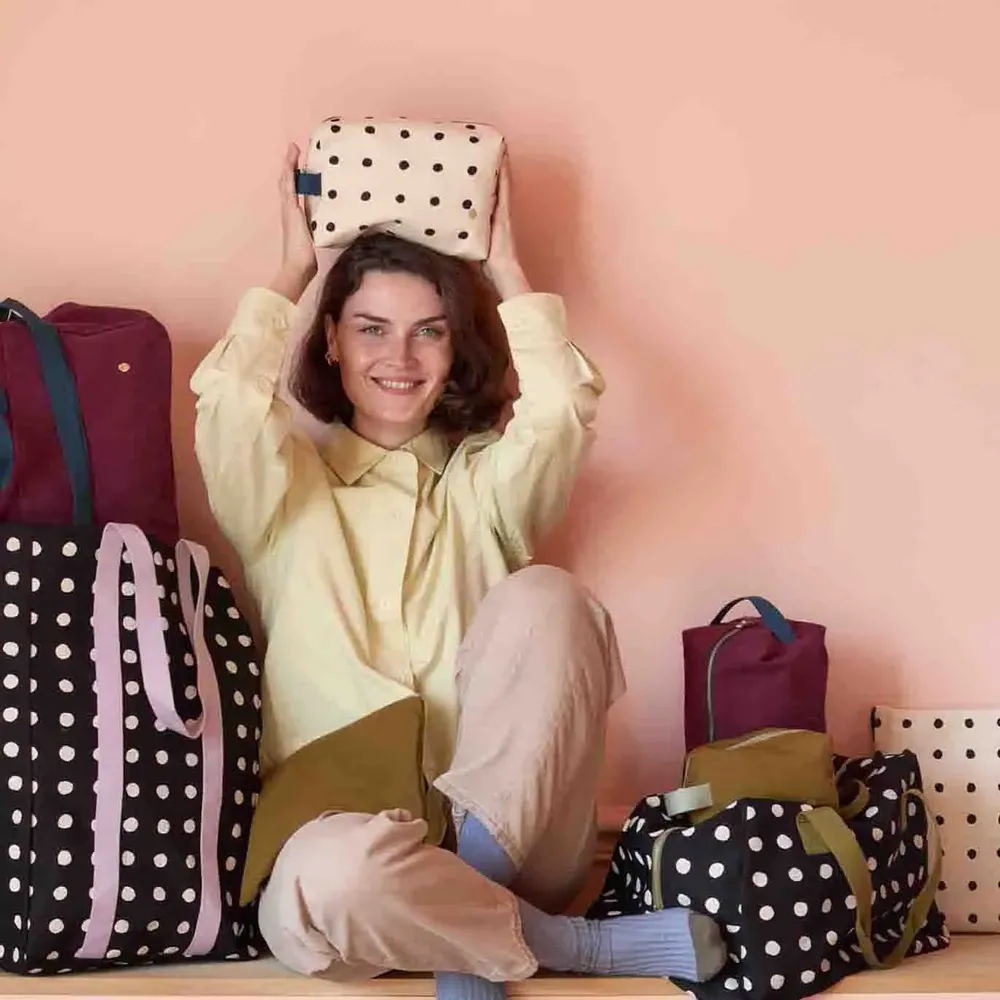 Pochettes - Trousse cube Iona Nuts L 22 x 14 x 10,5 - LA CERISE SUR LE GATEAU