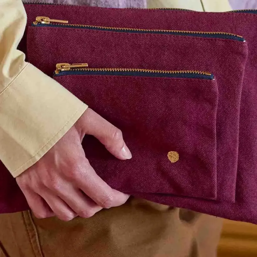 Clutches - Iona Pouch Wine 11 X 14 X 1 - LA CERISE SUR LE GATEAU