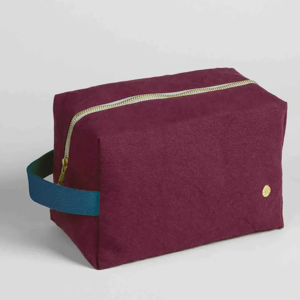 Pochettes - Trousse cube Iona Wine L 22 x 14 x 10,5 - LA CERISE SUR LE GATEAU