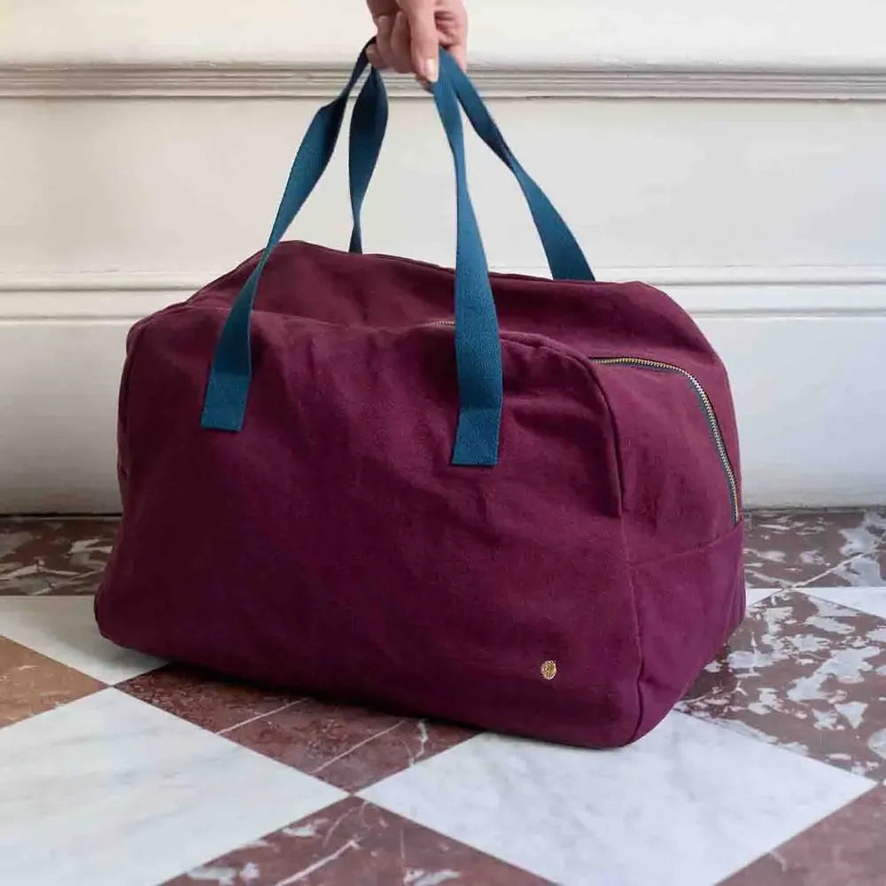 Sacs et cabas - Sac week-end Iona Wine 28 x 42 x 20 - LA CERISE SUR LE GATEAU