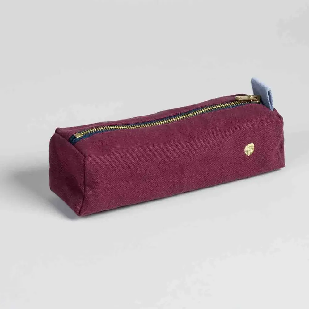 Clutches - Iona Pencil Case Wine 6 X 20 X 6 - LA CERISE SUR LE GATEAU