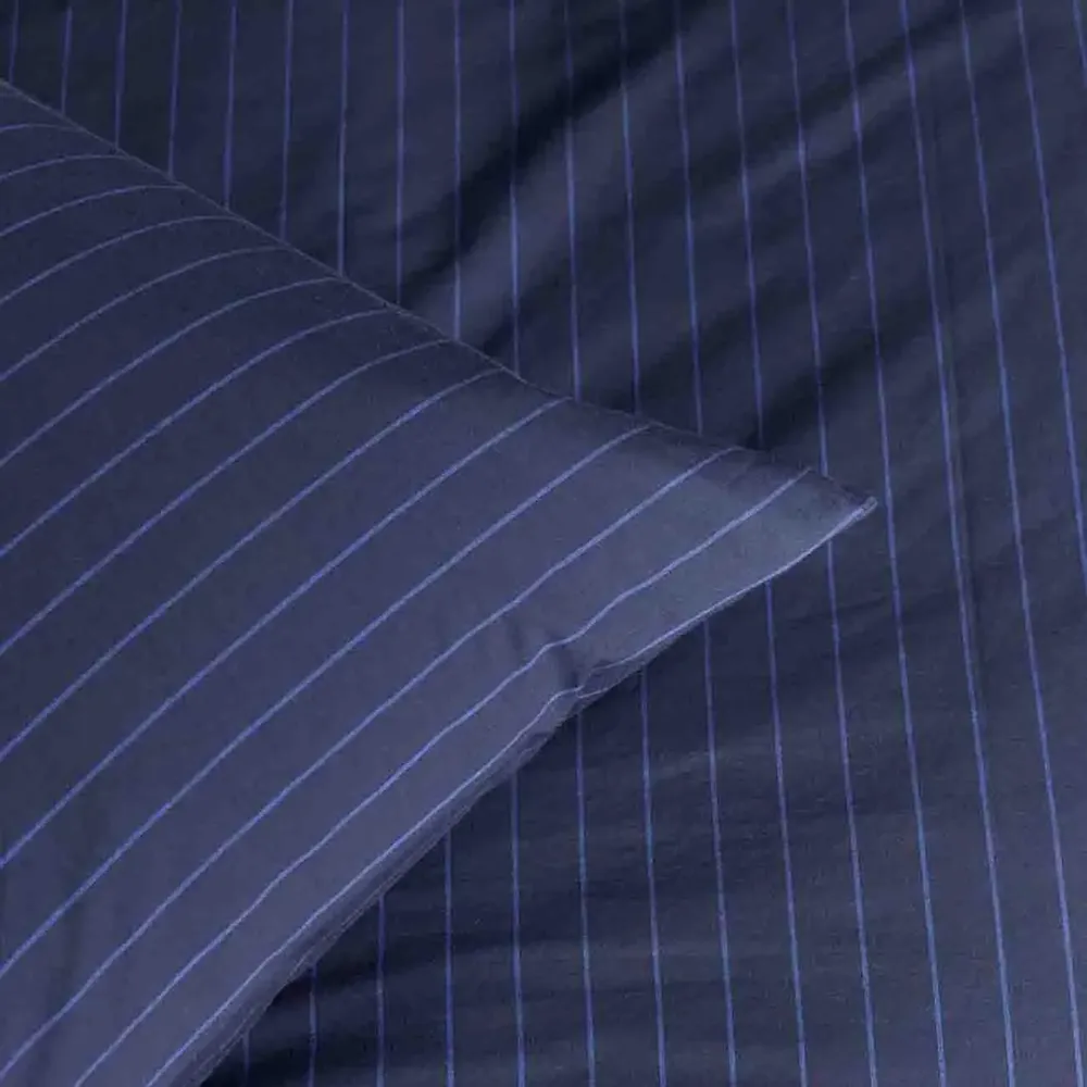 Bed linens - Line duvet cover Blue 220 X 240 - LA CERISE SUR LE GATEAU