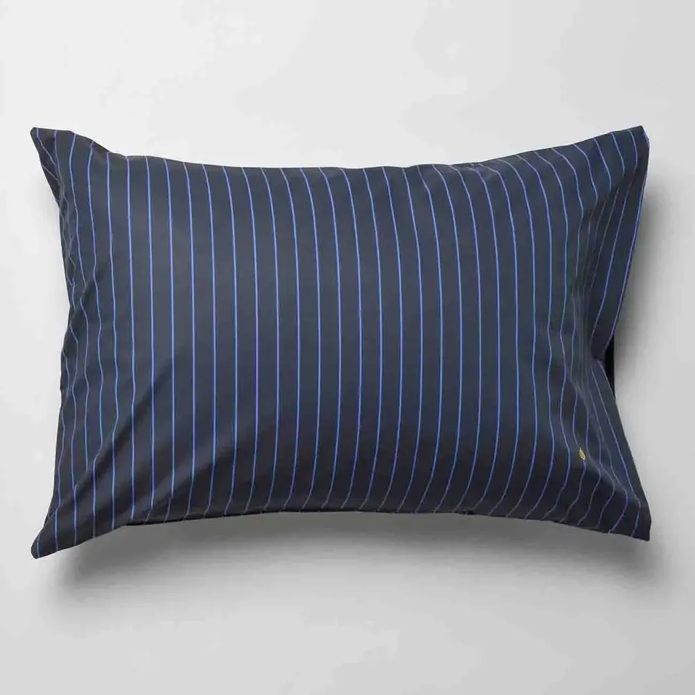 Bed linens - Line Pillowcase Blue 70 X 50 - LA CERISE SUR LE GATEAU