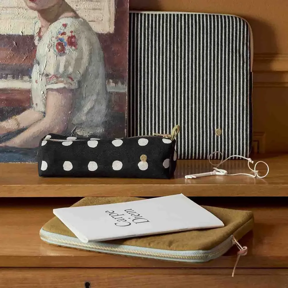 Clutches - Mia Pencil Case Caviar 6 X 20 X 6 - LA CERISE SUR LE GATEAU