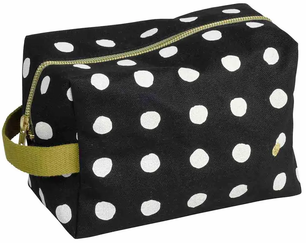 Clutches - Cube toiletry bag Mia Caviar L 22 X 14 X 10,5 - LA CERISE SUR LE GATEAU