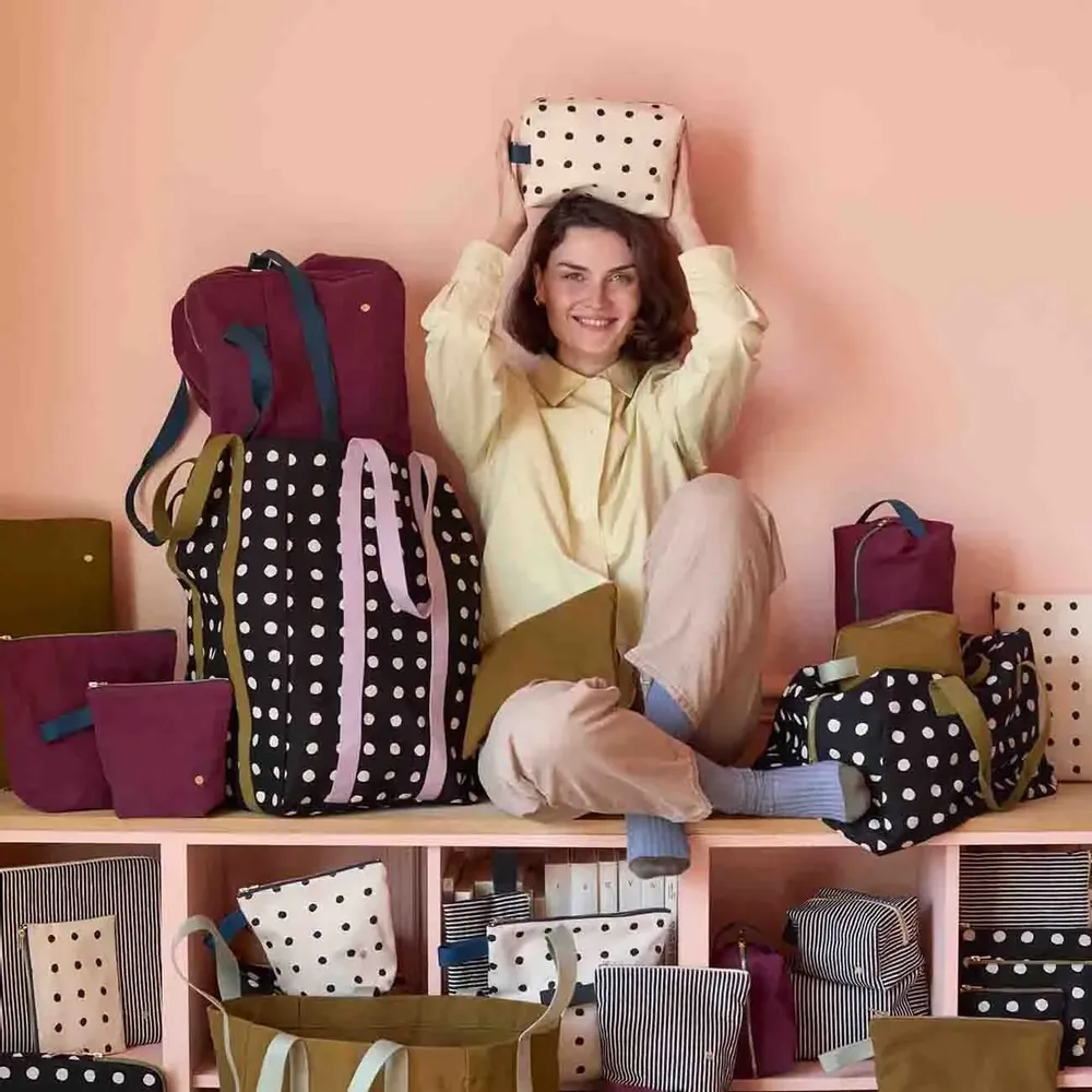 Pochettes - Trousse de toilette Mio Ecru S 18 x 22 x 8 - LA CERISE SUR LE GATEAU