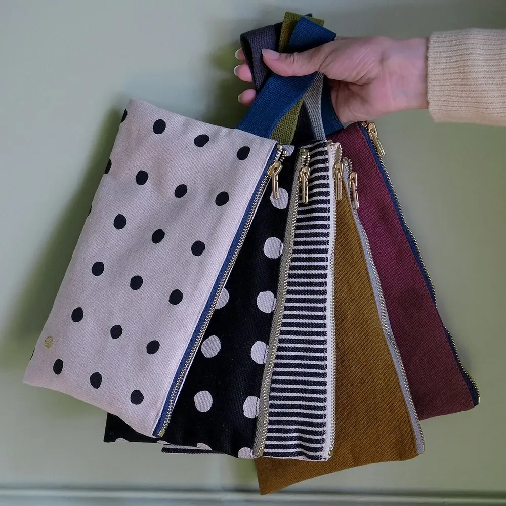 Clutches - Wristlet pouch Mio Écru 14 X 24 - LA CERISE SUR LE GATEAU