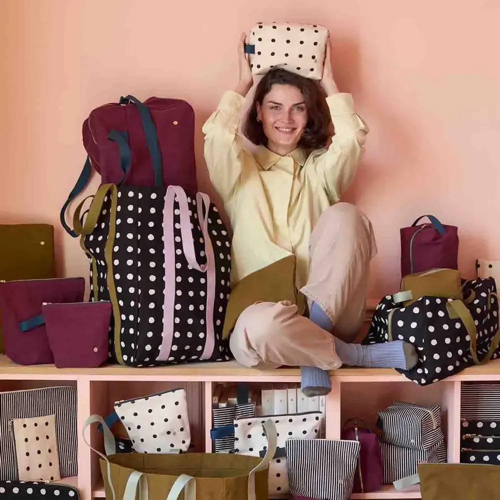 Pochettes - Trousse de toilette Mio Ecru L 23 x 28 x 10 - LA CERISE SUR LE GATEAU