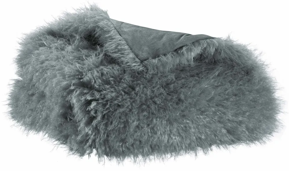 Throw blankets - Betani Throw Blanket Ardoise 130 X 160 - MAISON VIVARAISE - SDE VIVARAISE WINKLER