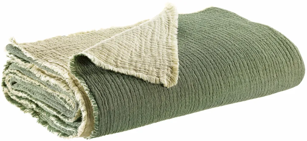 Bed linens - Emilio Throw Épicéa 260 X 260 - MAISON VIVARAISE - SDE VIVARAISE WINKLER