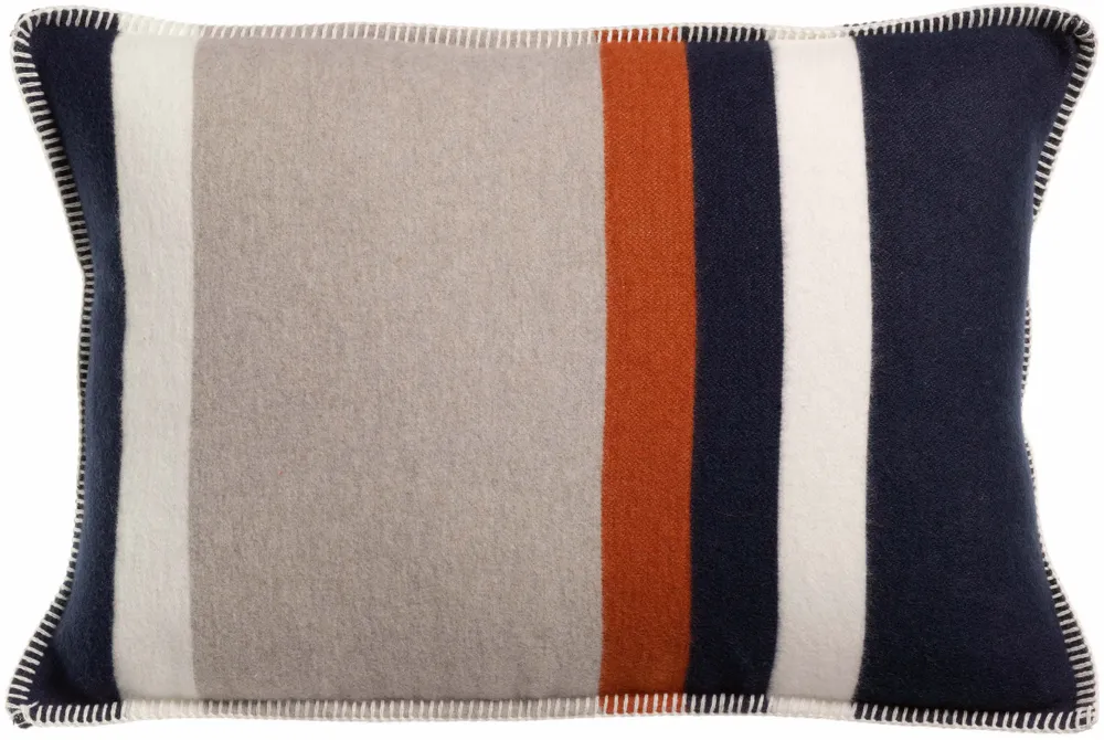 Coussins - Coussin jacquard recyclé Gioia Marine 40 x 65 - MAISON VIVARAISE - SDE VIVARAISE WINKLER