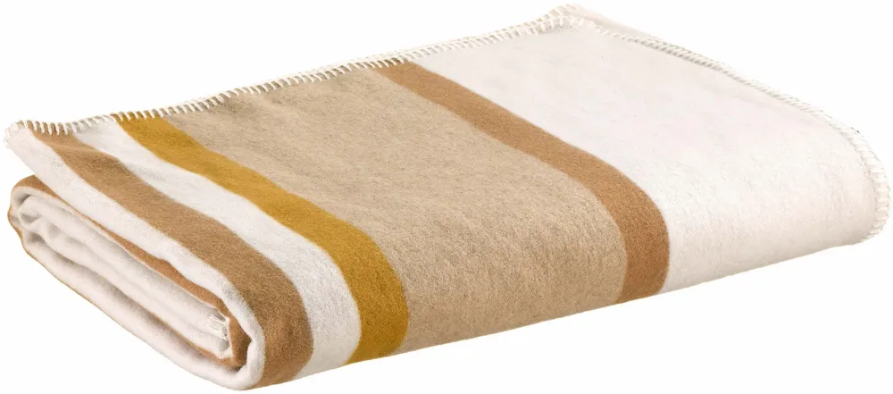 Bed linens - Gioia Recycled Jacquard Throw Ivoire 240 X 260 - MAISON VIVARAISE - SDE VIVARAISE WINKLER