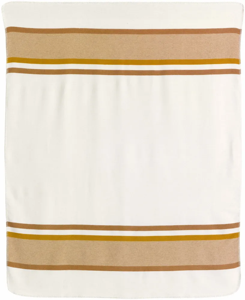 Throw blankets - Gioia Recycled Jacquard Throw Ivoire 140 X 185 - MAISON VIVARAISE - SDE VIVARAISE WINKLER