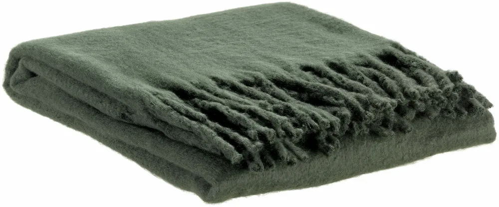 Throw blankets - Isabel Plain Recycled Throw Sapin 130 X 160 - MAISON VIVARAISE - SDE VIVARAISE WINKLER