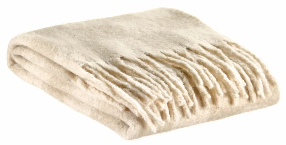 Plaids - Plaid recyclé Isabel damier Nuage 130 x 160 - MAISON VIVARAISE - SDE VIVARAISE WINKLER