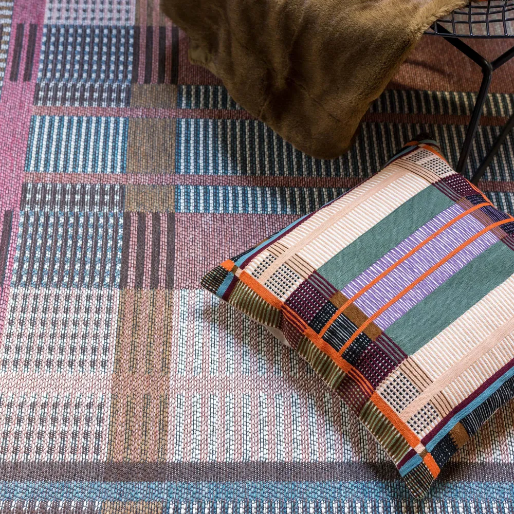 Coussins - Coussin brodé Kaël Multico 45 x 45 - MAISON VIVARAISE - SDE VIVARAISE WINKLER