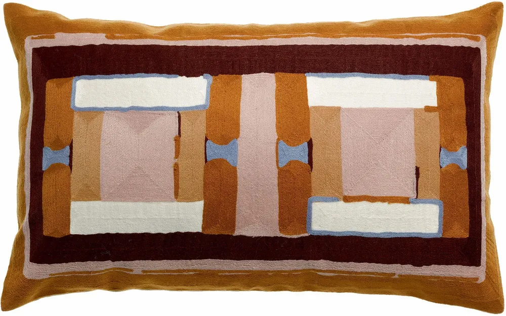 Coussins - Coussin brodé Taho Cuivre 40 x 65 - MAISON VIVARAISE - SDE VIVARAISE WINKLER