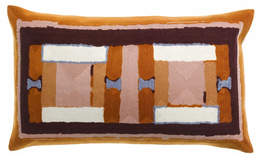 Coussins - Coussin brodé Taho Cuivre 30 x 50 - MAISON VIVARAISE - SDE VIVARAISE WINKLER