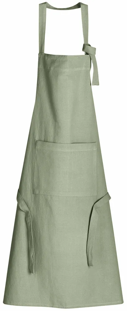 Aprons - Ada Recycled Kitchen Apron Matcha 72 X 85 - MAISON VIVARAISE - SDE VIVARAISE WINKLER