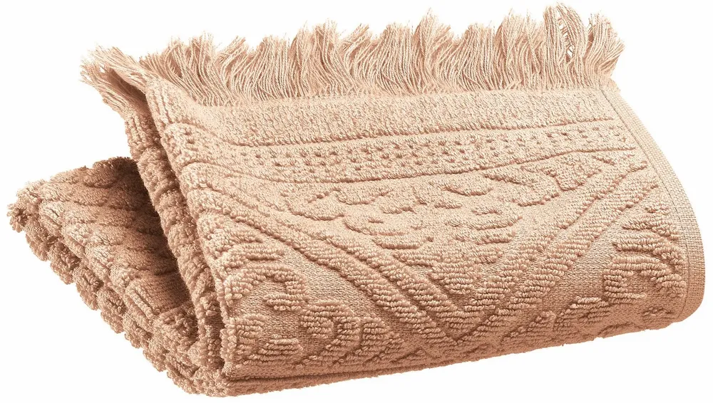 Serviettes de bain - Serviette invité Zoé Noisette 30 x 50 - MAISON VIVARAISE - SDE VIVARAISE WINKLER