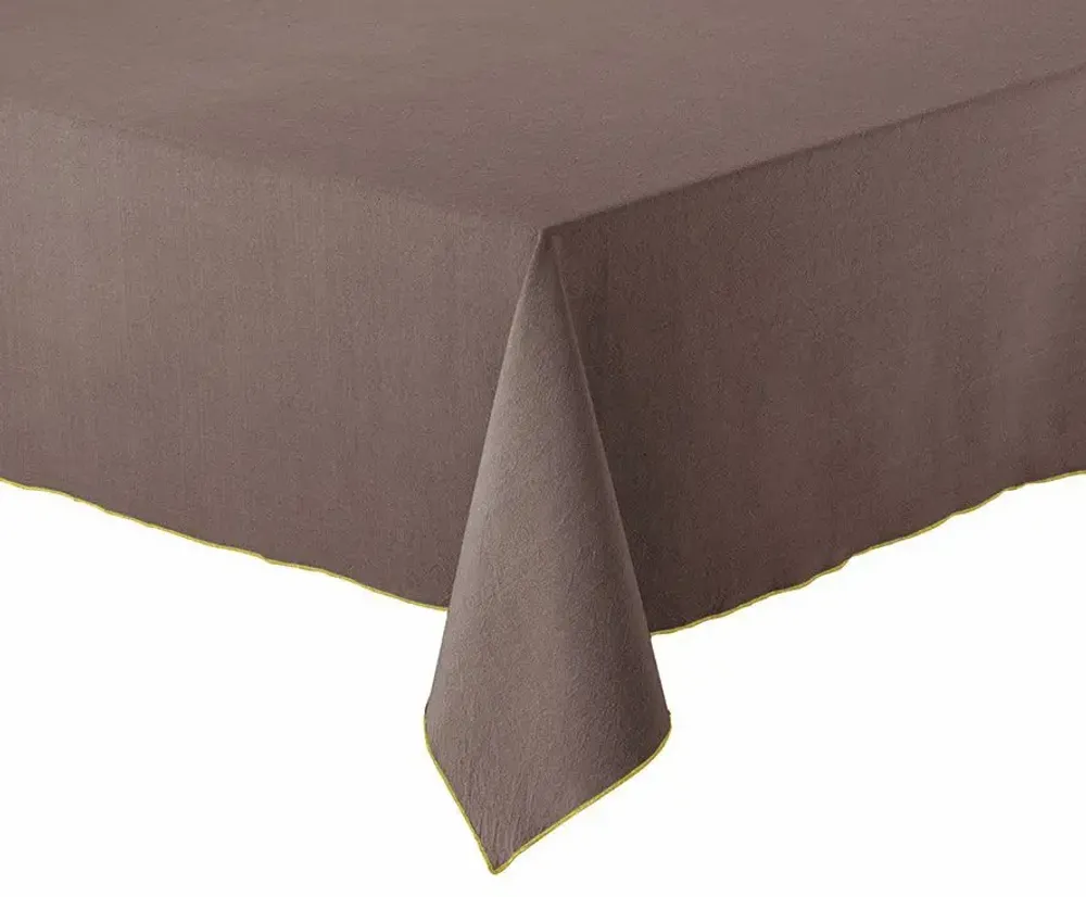 Table cloths - Recycled Tablecloth Grace Café 140 X 140 - MAISON VIVARAISE - SDE VIVARAISE WINKLER