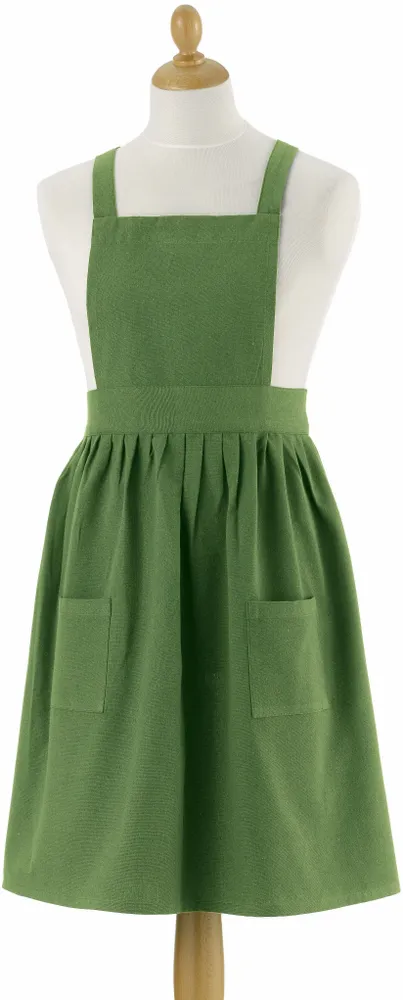 Tabliers de cuisine - Tablier de cuisine recyclé Eva Vert 95 x 85 - MAISON VIVARAISE - SDE VIVARAISE WINKLER