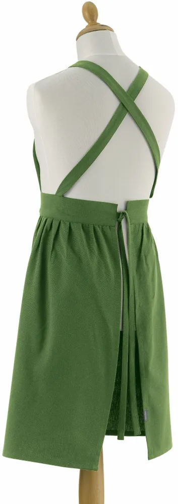 Tabliers de cuisine - Tablier de cuisine recyclé Eva Vert 95 x 85 - MAISON VIVARAISE - SDE VIVARAISE WINKLER
