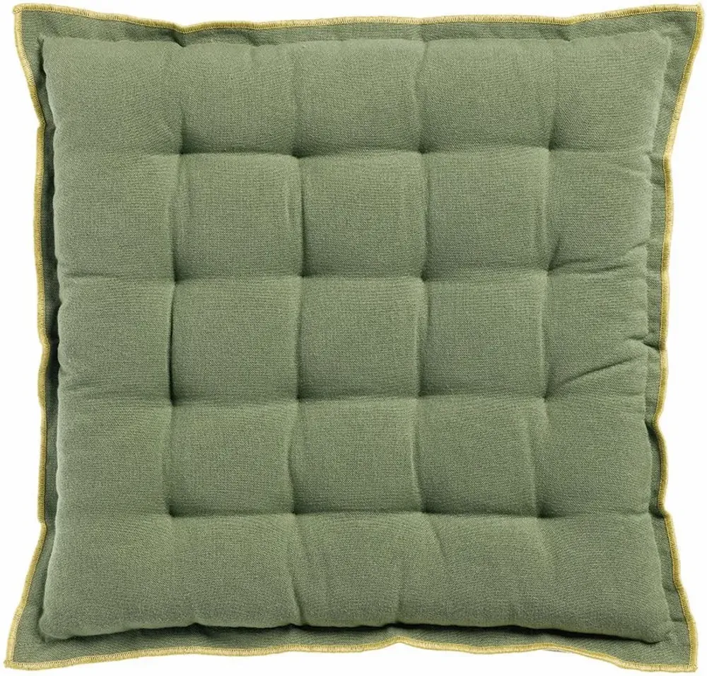 Chairs - Grace Recycled Chair Pad Matcha 40 X 40 X 3 - MAISON VIVARAISE - SDE VIVARAISE WINKLER