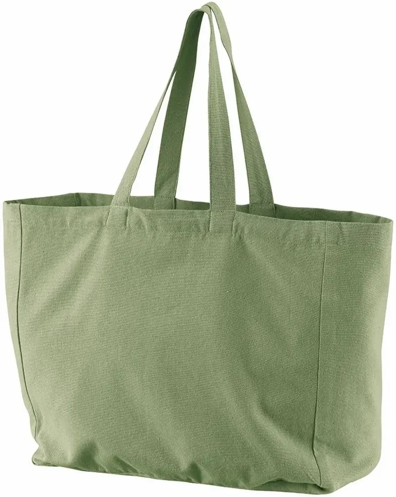 Sacs et cabas - Sac shopping recyclé Grace Matcha 35 x 40 x 15 - MAISON VIVARAISE - SDE VIVARAISE WINKLER
