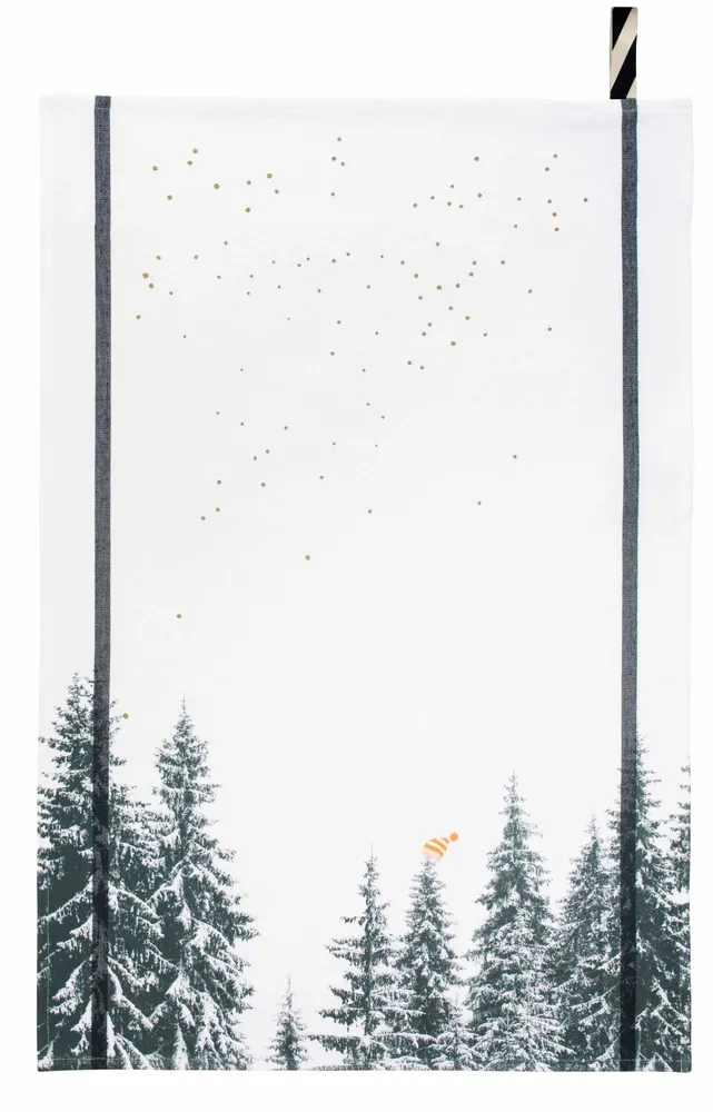 Dish towels - Tea towel Bertille Blanc 50 X 70 - LA CERISE SUR LE GATEAU