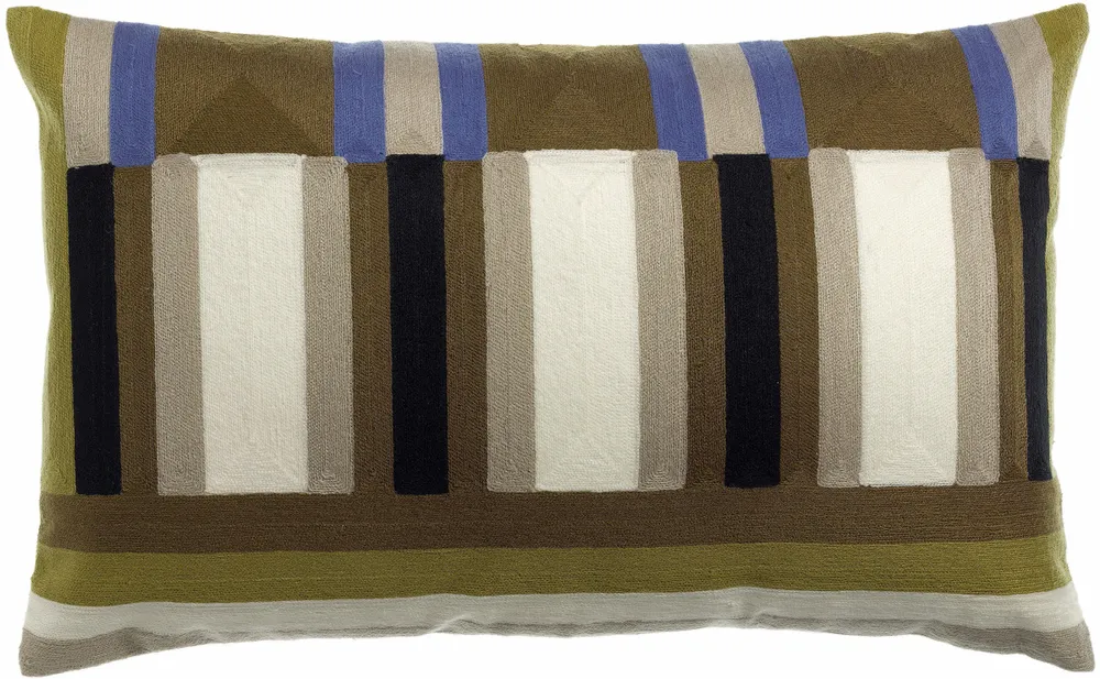 Cushions - Embroidered Cushion Jason Ciel 40 X 65 - MAISON VIVARAISE - SDE VIVARAISE WINKLER