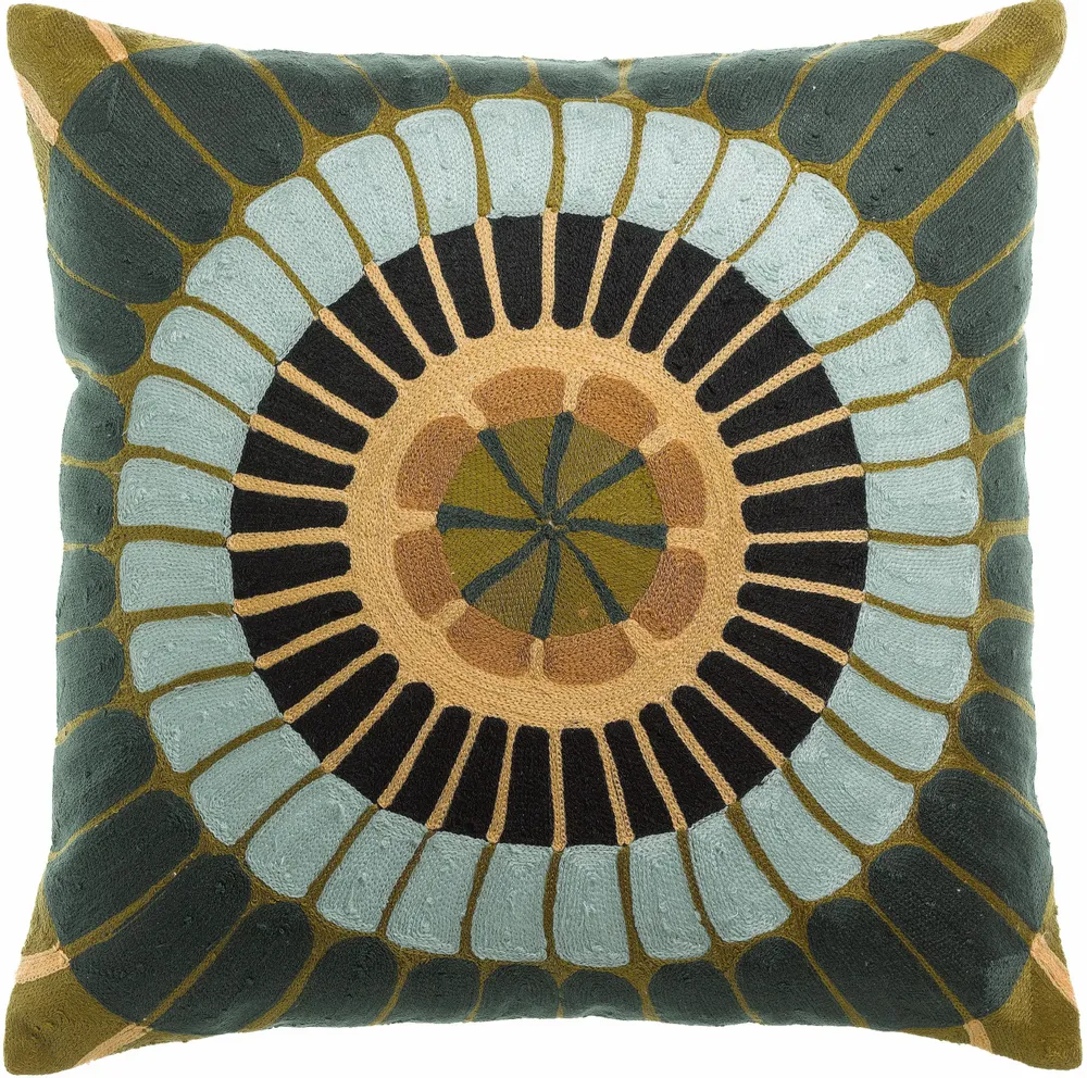 Coussins - Coussin brodé Zeno Multico 45 x 45 - MAISON VIVARAISE - SDE VIVARAISE WINKLER