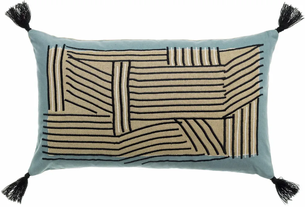 Coussins - Coussin brodé Kori Ciel 30 x 50 - MAISON VIVARAISE - SDE VIVARAISE WINKLER