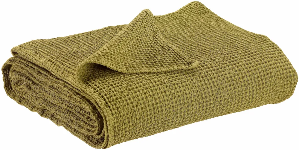 Linge de lit - Jeté recyclé Maia Cèdre 180 x 260 - MAISON VIVARAISE - SDE VIVARAISE WINKLER