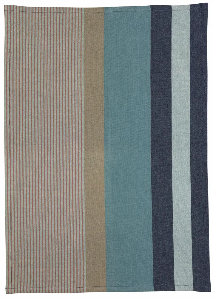 Dish towels - Recycled tea towel Yuna Sable 50 X 70 - MAISON VIVARAISE - SDE VIVARAISE WINKLER