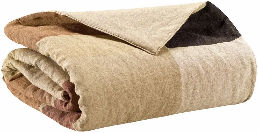 Bed linens - Quilted Throw Zeff Kali Naturel 85 X 200 - MAISON VIVARAISE - SDE VIVARAISE WINKLER