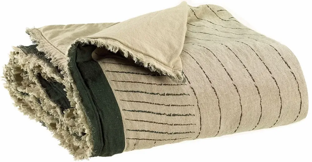 Bed linens - Bed Throw Zeff Kori Abysse 85 X 200 - MAISON VIVARAISE - SDE VIVARAISE WINKLER
