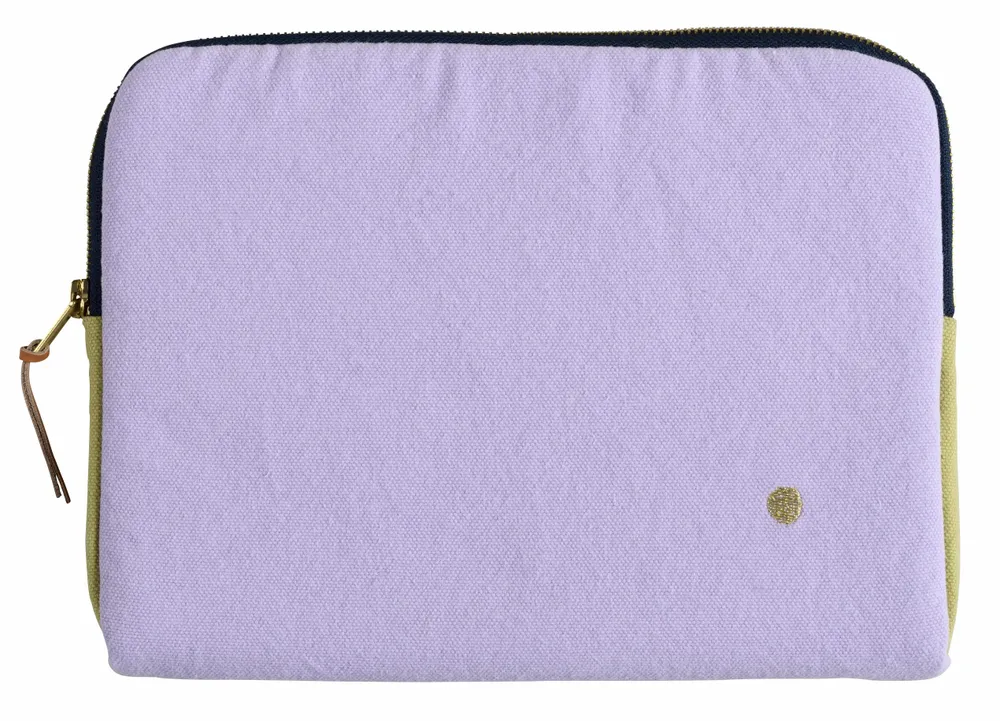 Pochettes - Housse iPad Tricolo Lilas ananas 19 x 26 x 3 - LA CERISE SUR LE GATEAU