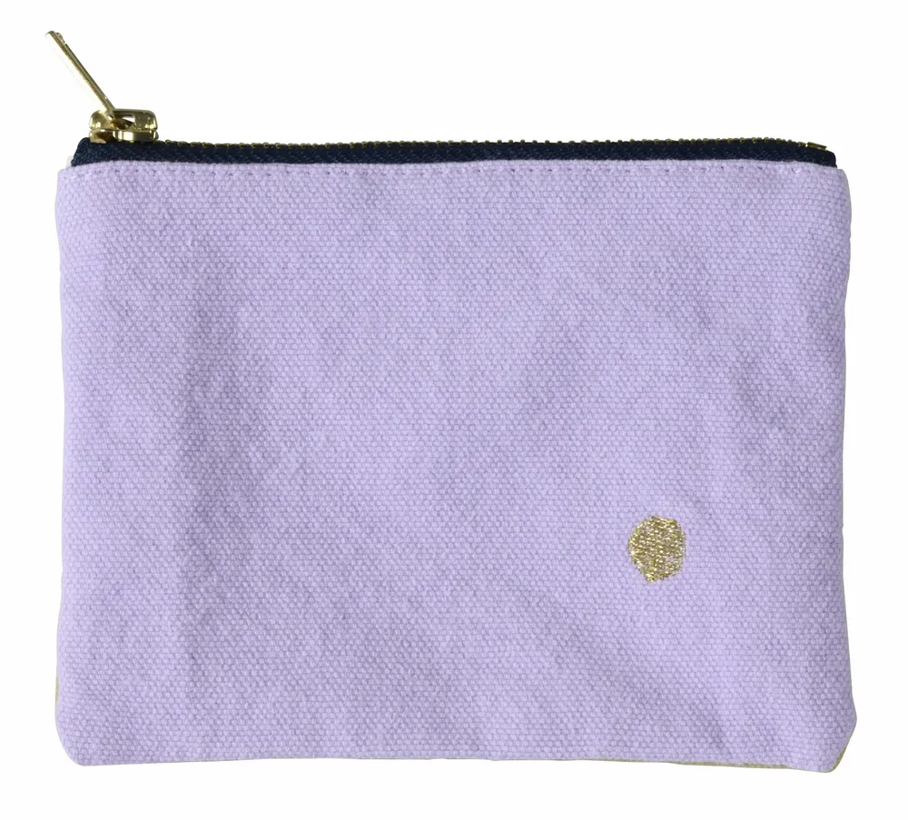 Clutches - Pouch Tricolo Lilas 11 X 14 X 1 - LA CERISE SUR LE GATEAU