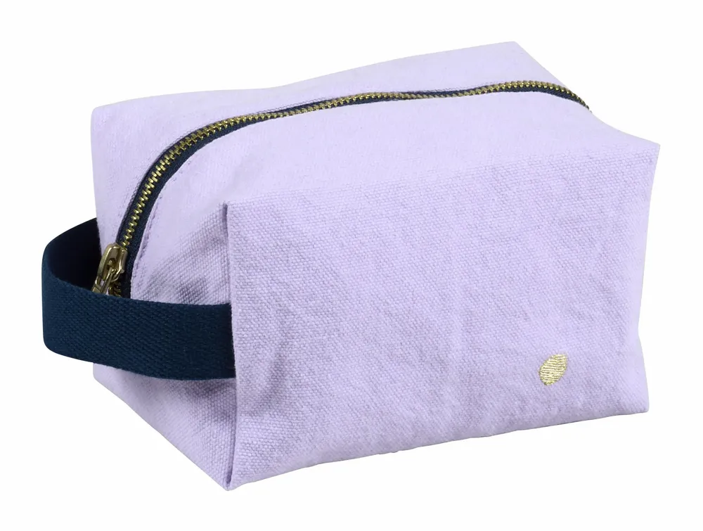 Clutches - Cube toiletry bag Iona Lilas 10 X 16 X 10 - LA CERISE SUR LE GATEAU