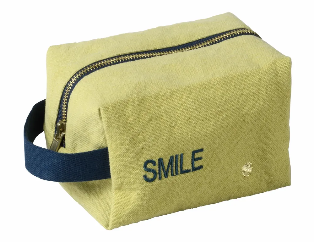 Clutches - Cube Pouch Smile Ananas 10 X 16 X 10 - LA CERISE SUR LE GATEAU