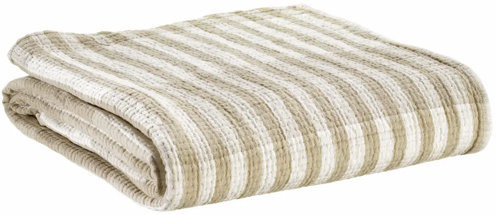 Throw blankets - Calista Throw Galet 137 X 180 - MAISON VIVARAISE - SDE VIVARAISE WINKLER