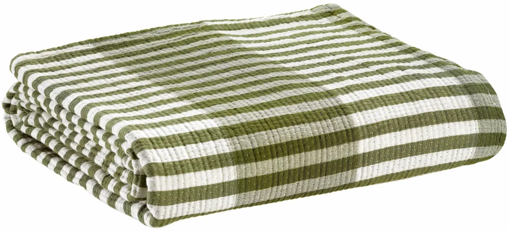 Bed linens - Bedspread Calista Olive 180 X 260 - MAISON VIVARAISE - SDE VIVARAISE WINKLER