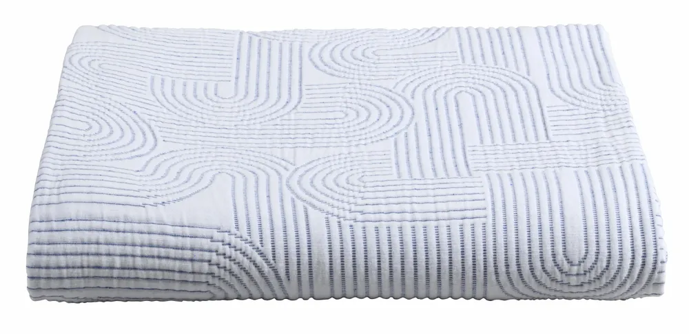 Throw blankets - Throw Kiko Indigo 140 X 180 - LA CERISE SUR LE GATEAU