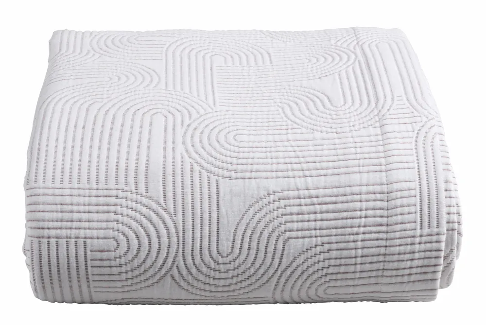 Linge de lit - Jeté Kiko Cuivre 240 x 260 - LA CERISE SUR LE GATEAU