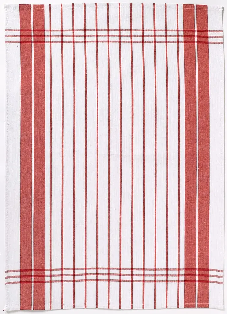 Torchons - Torchon Petites Rayures rouge 50 X 70 - MAISON VIVARAISE - SDE VIVARAISE WINKLER