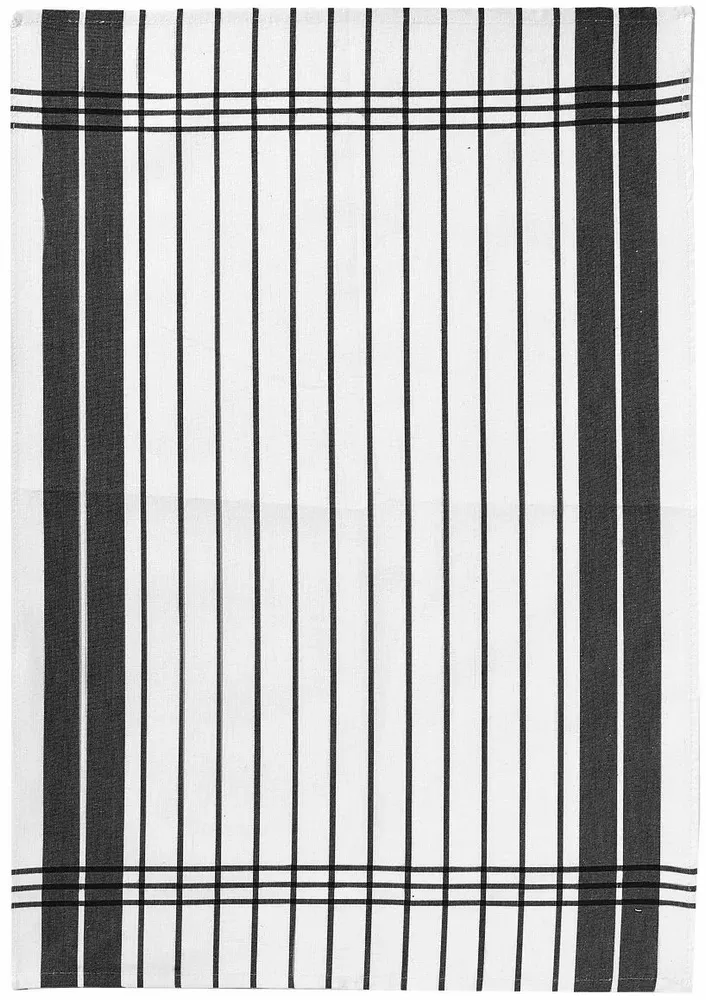 Torchons - Torchon Petites Rayures noir 50 X 70 - MAISON VIVARAISE - SDE VIVARAISE WINKLER